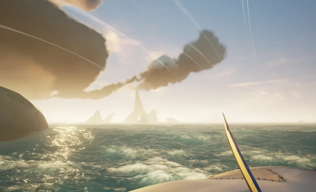 De zee in Sea of Thieves