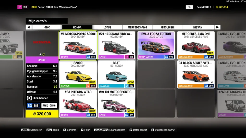 FH 6 Autos