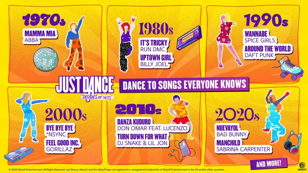 Just Dance: Decades of Hits